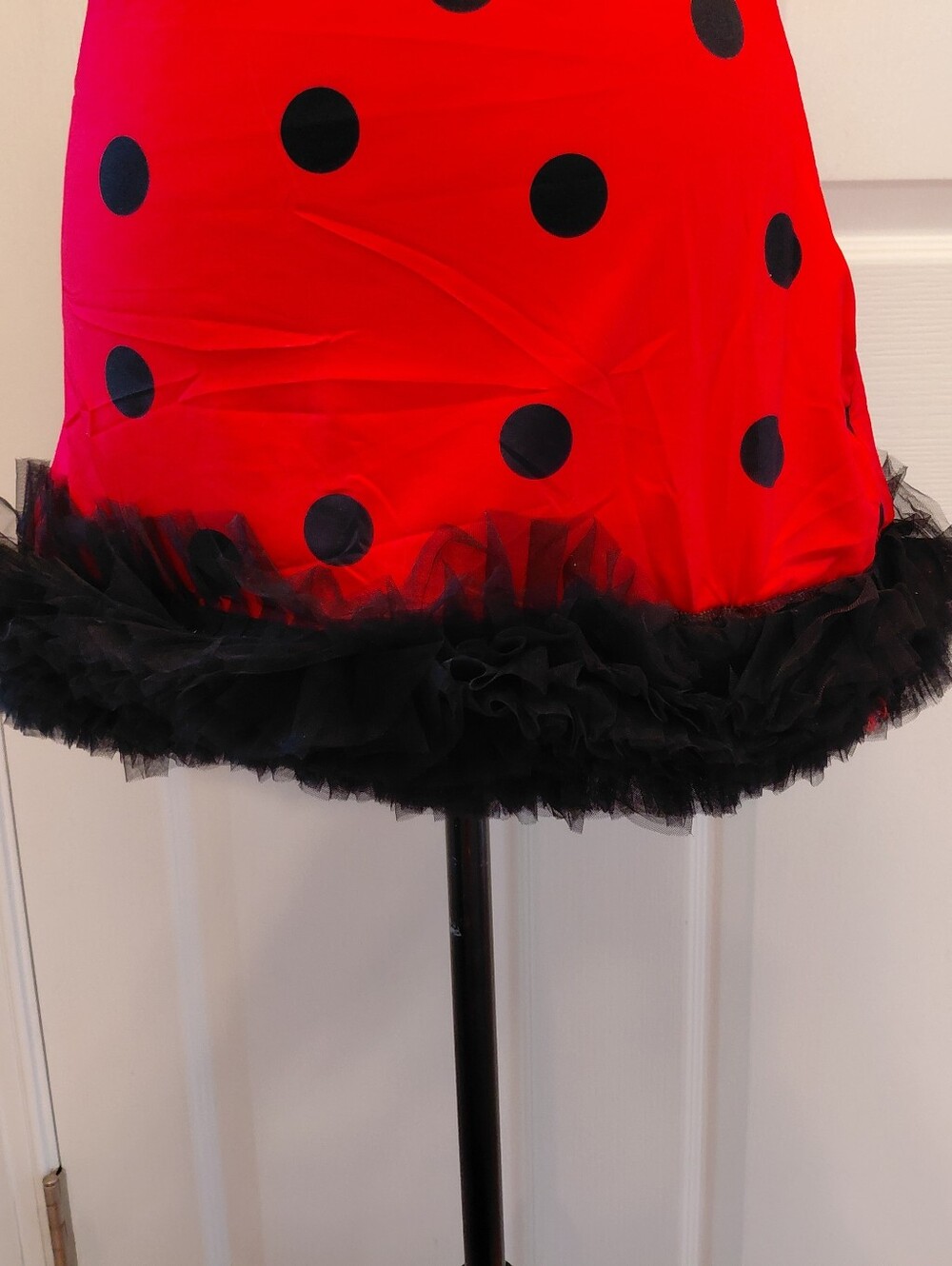 New Women’s Medium Ladybug Halloween Costume 2PC Dress Wings - Picture 8 of 10